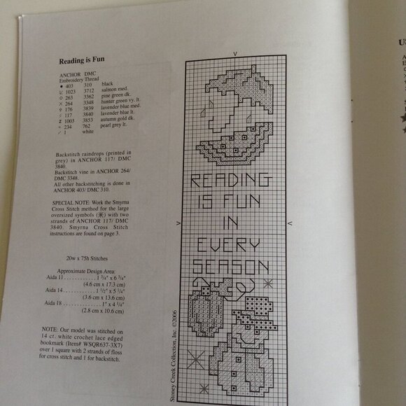 Stoney Creek Bookmark for Everyday Book 376 Cross Stitch Bookmarks - Picture 7 of 8